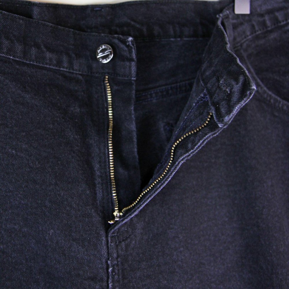 Vintage 90s Black High Waisted Black Mom Jeans - Picture 4 of 12